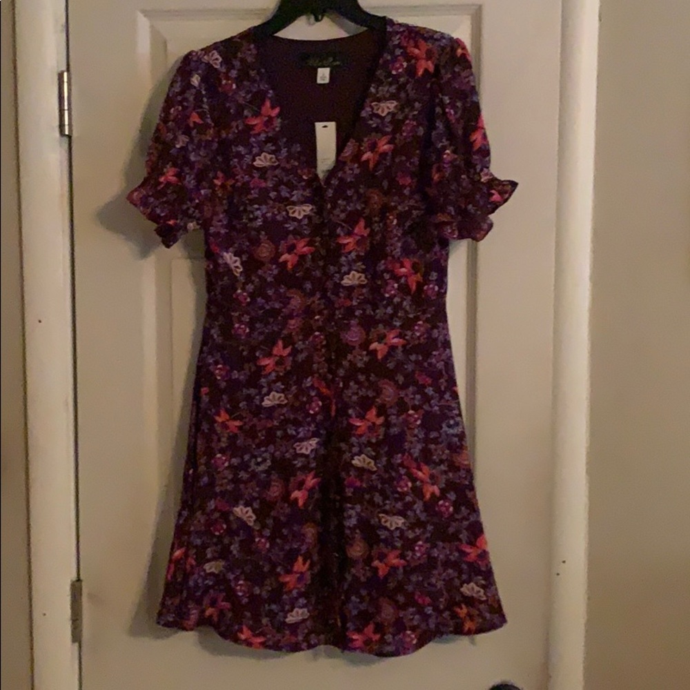 Purple floral dress!
